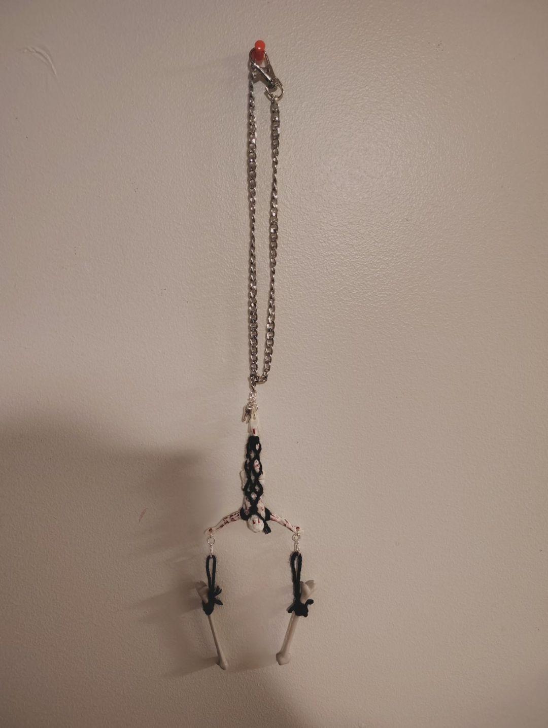 DIY INTERCHANGEABLE BONDAGE JESUS NECKLACE (stainless steel chain)