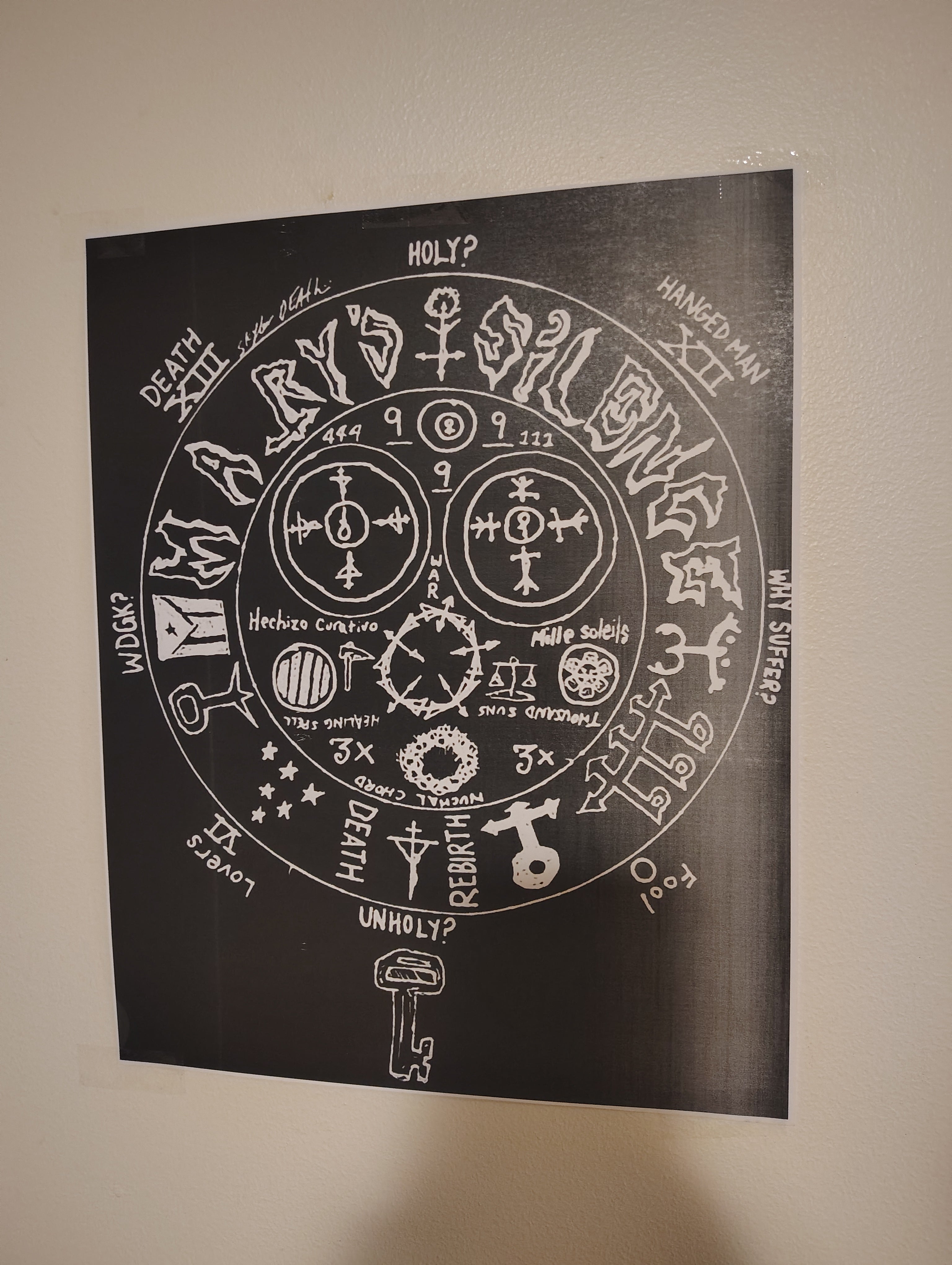 MARY'S SILENCE SIGIL POSTER