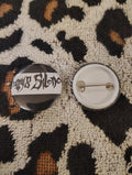 MARY'S SILENCE LOGO PIN (black and white, 1.5inch)