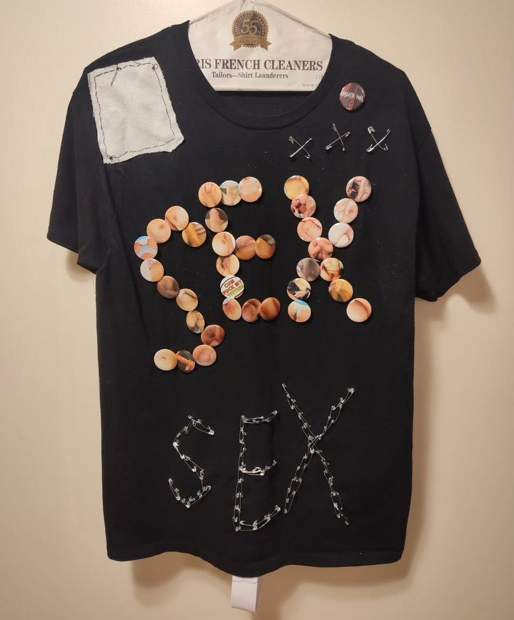 DIY S.E.X. PIN BONDAGE SHIRT
