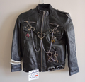 DIY GOTH PUNK SPIDER LEATHER JACKET