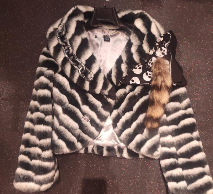 DIY ZEBRA PRINT FUR COAT